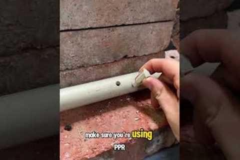 Have you ever accidentally drilled into a water pipe in your house? #plumbing  #plumber