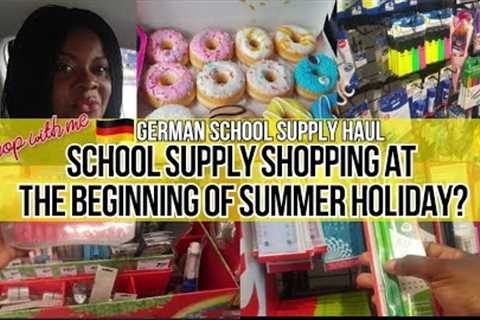 SCHOOL SUPPLY HAUL | SHOPPING FOR GERMAN GRUNDSCHULE | SUMMER SCHOOL SUPPLIES | SHOP WITH ME