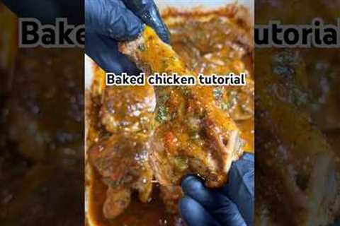 Baked chicken tutorial #bakedchicken #ovenrecipes #quickmeals