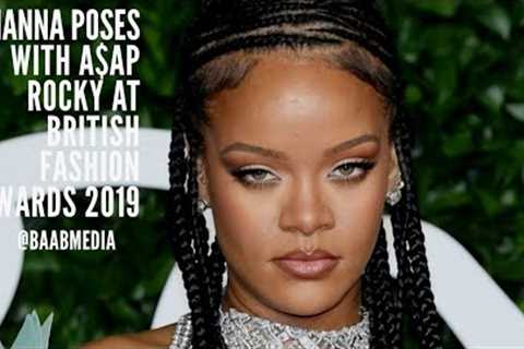 Rihanna and A$AP ROCKY Pose at British Fashion Awards 2019 (Vertical Video ) | @baabmedia
