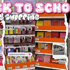 BACK TO SCHOOL SUPPLIES SHOPPING + HAUL 2025 | sophomore year | target, emergency kit, + more!