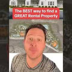 The BEST way to find GREAT Rental Properties to Buy