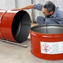 Make your own multi-purpose wood stove from old iron barrels at home