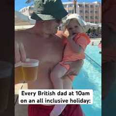 Who said dads can’t multitask?👶🏼🍻#dad #parenthumor #parenting #parents #toddlers #familyholiday