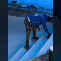 Pool Installation with Marbelite #landscape #construction #backyard #pool