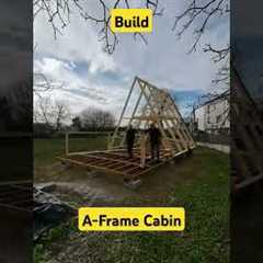 The process of building an A-Frame Cabin#affordablehousing #home #tinyhome #tinyhouse