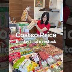 Costco Holiday Haul w/ Price💸#asmr #grocery #restock #fridgerestock #refill #organizedhome