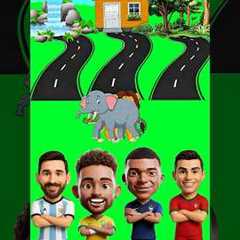 Did Messi Neymar Ronaldo Mbappe choose the wrong Home? #cartoon #shorts #viral #ধাধা