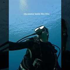 What my peace looks like… #diving #femaletravel #oceanlife #travel #scuba #underwater #ocean #diving