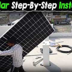 6Kw On-Grid Solar Complete Step-By-Step Installation for Home | Solar Panel Installation for Home
