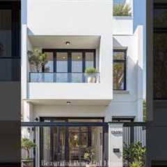 Modern White Townhouse: Simple and Elegant