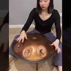 22 Inch Handpan Drum Professional D Key 9 Notes (D4 Bb3 G3 F4 A4 E4 C4 G4 Ding)