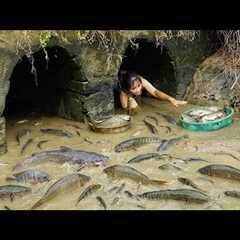 Incredible Fishing Skills! 72 Hours Hunting Tons of Alien Fish From the Sewer for Market Sale! 🐟💥