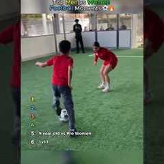 Top Men vs Women Football Moments ⚽🔥