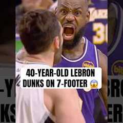 LeBron put 7'1 Luke Kornet on a poster 🔥