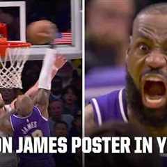 LeBron James lets Luke Kornet HEAR IT after a MASSIVE poster 🗣️ | NBA on ESPN