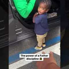 When Mom's gentle parenting doesn't work,The power of a Father discipline take effect.🤣