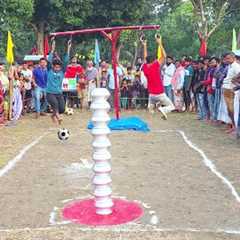 Gravity vs. The Soccer Ball! 😭 Village Fair Game Goes WRONG! ⚽🔥  Swinging Challenge #Mrbeast