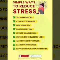 ✅Reduce Stress Simply | Easy Daily Tips