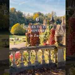 6 Places in Europe to visit in November #europetravel #vacationideas #travelinspiration #travelinspo