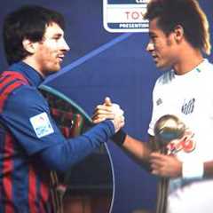 When Neymar met Messi for the first time 🔥 #shorts #neymar #messi #football