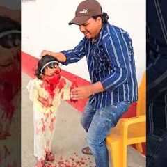 Building Wooden Log Cabin in Forest 🎄🥳 Survival House Step by Step #shorts #funnyvideo..