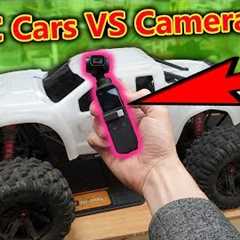 DJI Osmo Pocket VS RC Cars + 60mph RC Jump = Destruction!!