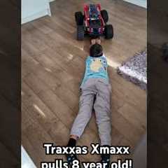 Traxxas Xmaxx pulls 8 year old! #traxxas #xmaxx #rc #epic #shorts