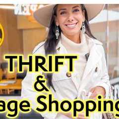 Goodwill Thrift Shop with Me - Summer Packing VLOG - Vintage and Antique Home Decor Haul on a Budget