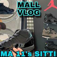 Gamma 11s sitting at the Mall, Jordan Sneaker Shopping Prank Vlog