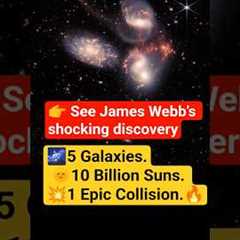🔭 “5 Galaxies COLLIDE! James Webb Captures Rare Cosmic Crash 🌌 | Space news | cosmos | news..