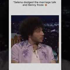 Selena dodged the marriage talk and Benny froze 😭💍❄️ #SelenaGomez #BennyBlanco #SelenaFamily