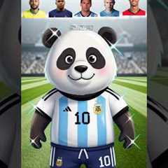 Messi vs Ronaldo vs Haaland vs Mbappé vs Neymar 🤯🔥 | Football Legends #Shorts