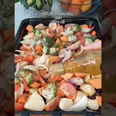 Roast Chicken and veggies #shorts