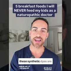 5 Breakfast Foods I Will Never Feed My Kids As A Naturopathic Doctor. #healthtips #nutrition
