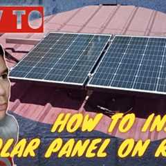 HOW TO INSTALL SOLAR PANEL ON ROOF COMPLETE GUIDE TAGALOG / HOW TO MOUNT SOLAR PANEL