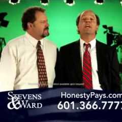 Funny personal injury lawyer ad lampooning silly attorney commercials; Stevens & Ward