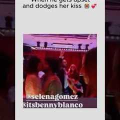 When he gets upset and dodges her kiss 😭💞#SelenaGomez #BennyBlanco #SelenaFamily