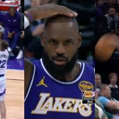 LeBron huge dunk over Filipowski then Luka Doncic gets tech for bouncing the ball