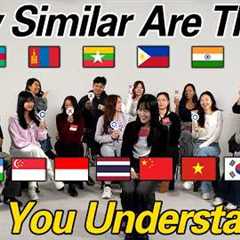 How Similar are 16 Asian Languages? l Can They Understand Each Other?