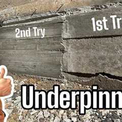 How to Underpin a Foundation! EASY DIY!