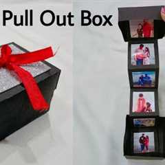 How to make cute photo pull out box | pull out photo box | DIY |