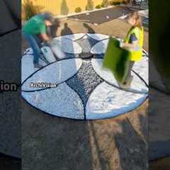 Absolutely stunning circular stone garden design 😲 #landscaping