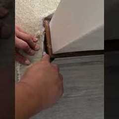 How to Install a Carpet with Smooth Edge at the Transition between Living Room and Kitchen #carpet