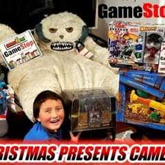 FATHER SON OPEN THE BEST CHRISTMAS PRESENTS FROM GAMESTOP! NEW POKEMON CARDS, FORTNITE & STAR..