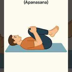 Wind Relieving Pose (Apanasana) yoga pose | yoga for beginners | yoga poses #shorts #yoga