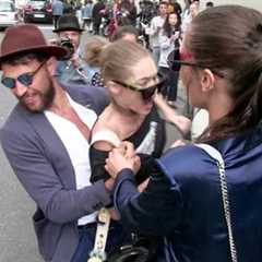 OFFICIAL VIDEO - FULL - Gigi Hadid gets attacked in Milan by a prankster and FURIOUSLY fights back