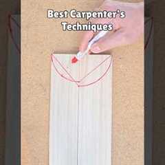 GENIUS Carpenter’s Trick for PERFECT JOINT Layout! 😳📐 #shorts #tricks #how