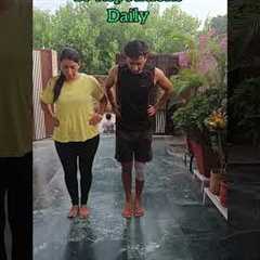 Simple home workout for knee ligament injury #yoga