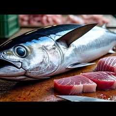 Everyday of My Life ❗🔥 Exploring Sorong Fish Market live broadcast of yellowfin tuna cutting